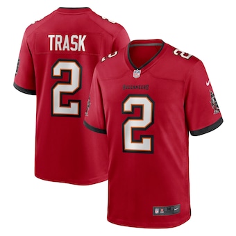 mens nike kyle trask red tampa bay buccaneers game player je